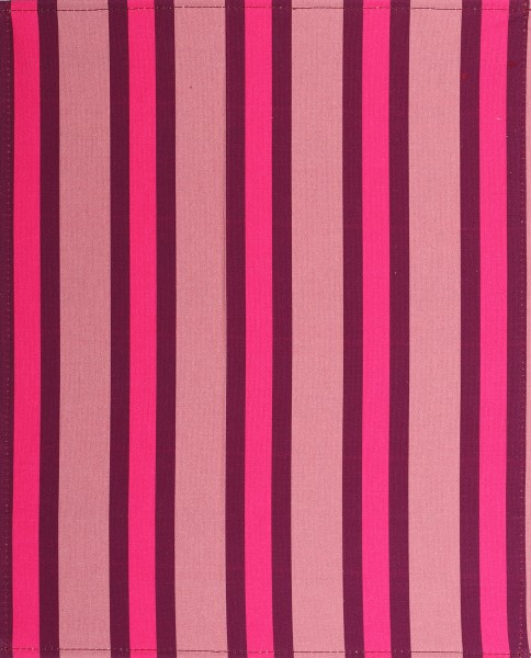 Interchangeable flap for bag - block stripes - pink/apricot - size L