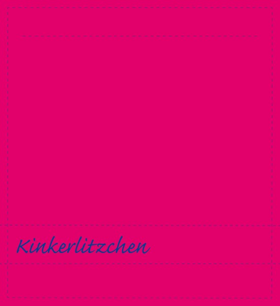Wechselklappe für Kuriertasche - Kinkerlitzchen - pink/blau - Größe M