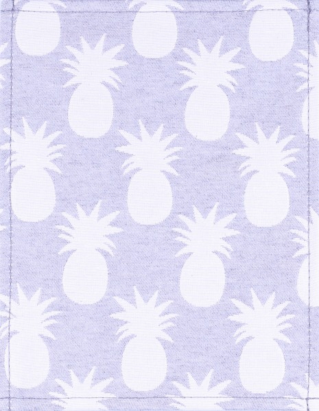Wechselklappe für Tasche/Rucksack - Ananas - grau/weiß - Größe S
