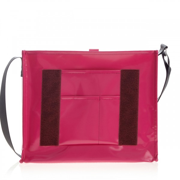 Messenger bag - exchangeable cover - »Nomadin« (nomad) - pink - 1