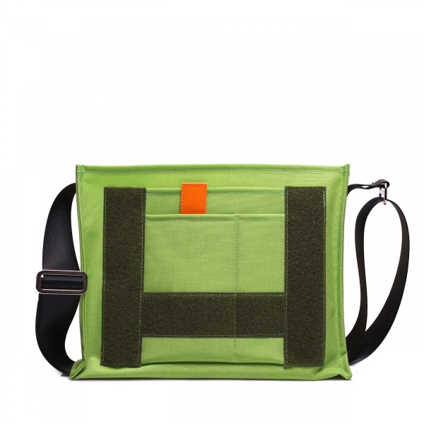 shoulder bag - customisable - Cordura - »Tagediebin« (dawdler) - lime-green - 1