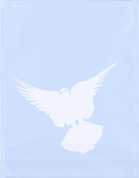 Exchangeable lid for bag - peace dove - light blue matt - size S