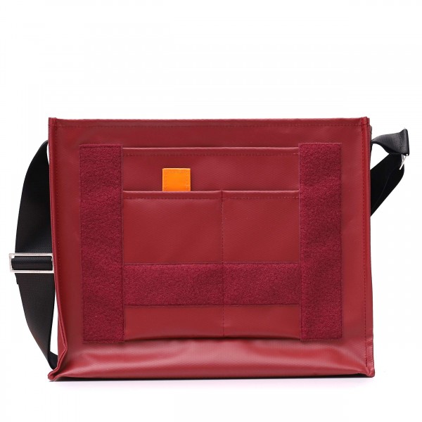 shoulder bag - customizable - »Nomadin« (nomad) - burgundy - 1
