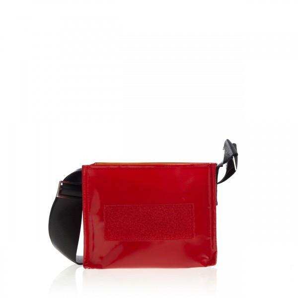 Handbag - with exchangeable flap - »Nachtschwärmerin« (night owl) - red - 2