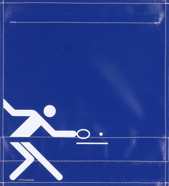 Wechseldeckel für Tasche - Tischtennisspieler - blau/weiß - Größe M
