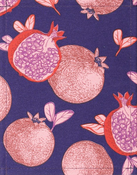 Changing flap for bag/backpack - pomegranate serving suggestion - dark blue/alt pink - size S