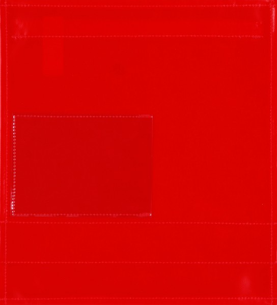Wechselklappe für Umhängetasche - Fensterdeckel - rot - Größe M