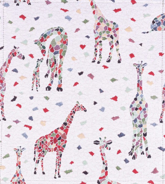 Exchangeable flap for shoulder bag - Mosaic giraffe - beige - size M