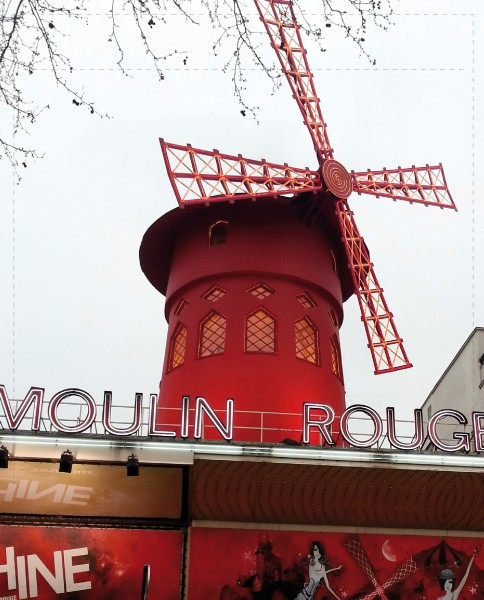 Exchangeable flap for shoulder bag - Moulin rouge - red - size L
