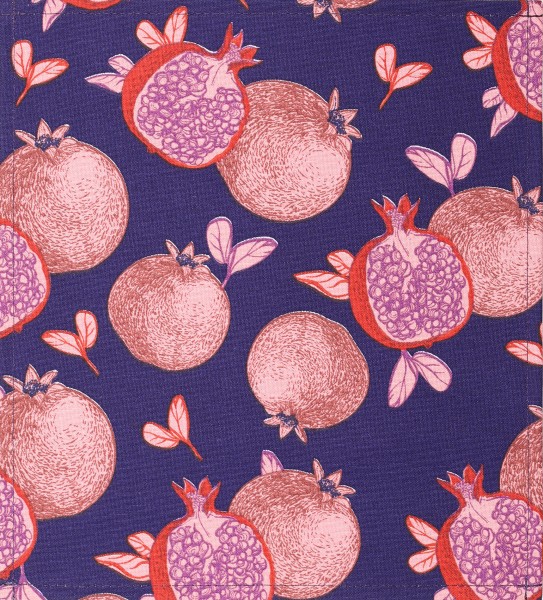 Changing flap for bag/backpack - pomegranate serving suggestion - dark blue/alt pink - size M