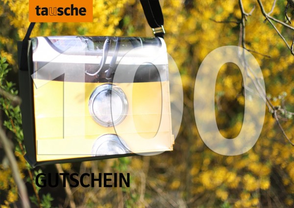 100 € tausche bags voucher for the entire product range