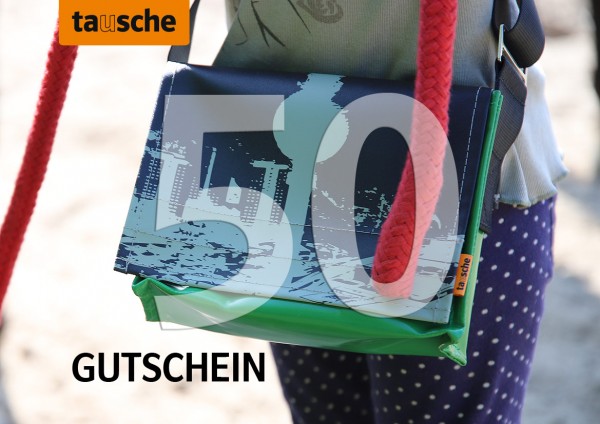 50 € tausche bags voucher for the entire product range