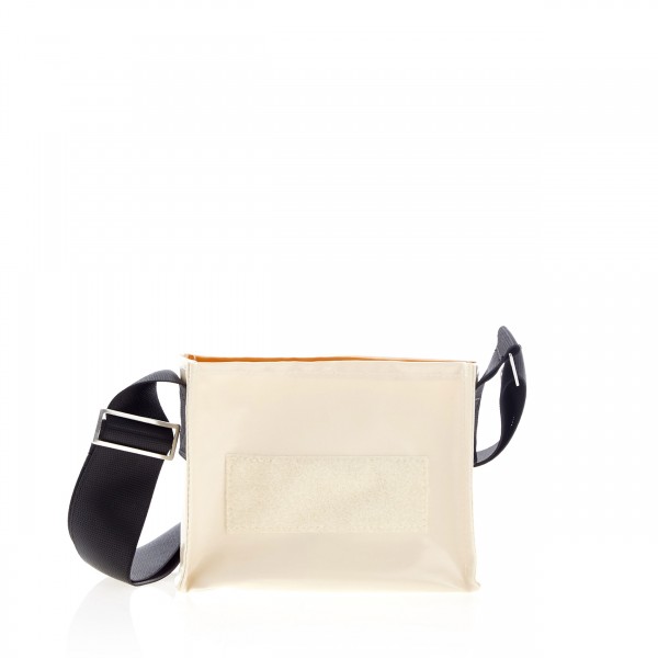 Handbag - with exchangeable flap - sustainable - »Nachtschwärmerin« (night owl) - ivory - 1